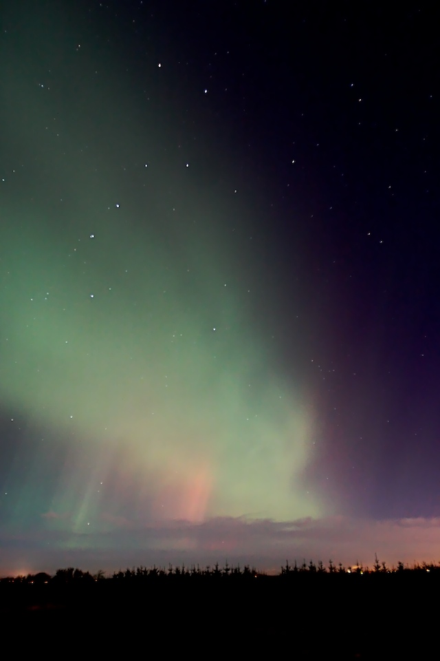 Billede af nordlys